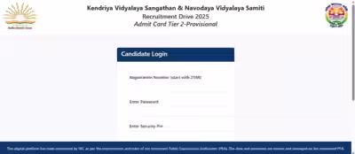 KVS NVS Tier 2 admit card 2026 released: Direct link to download hall ticket here