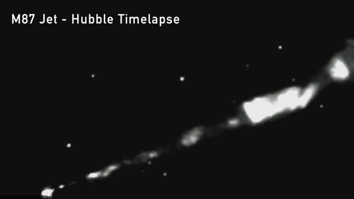 Scientists trace 3,000-light year cosmic jet to first black hole ever imaged