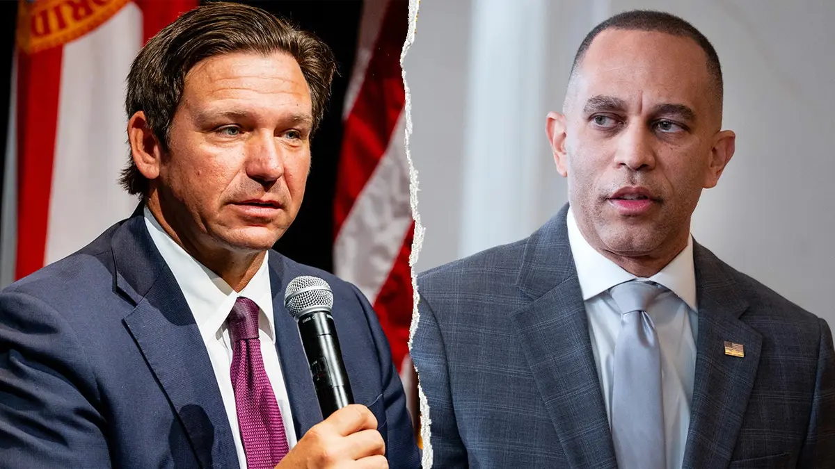 DeSantis fires back at Jeffries over Florida redistricting threat