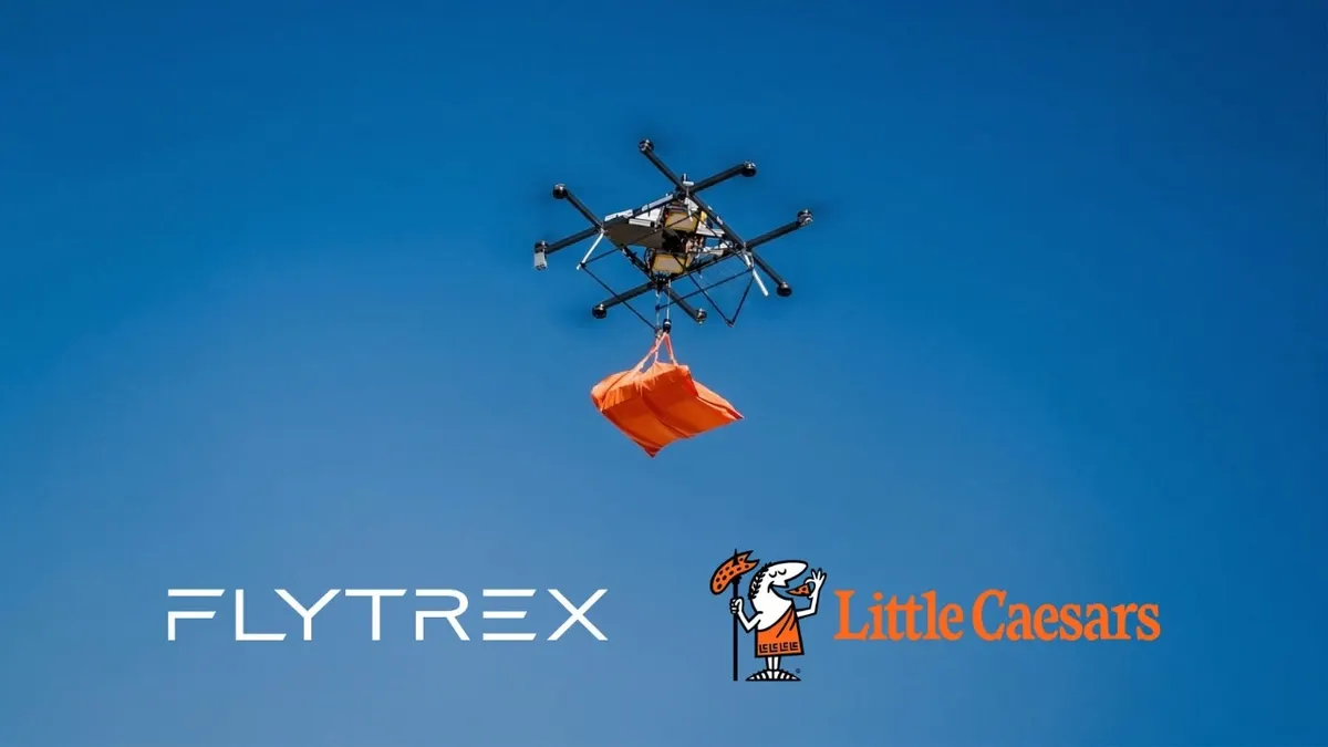 Little Caesars and Flytrex launch Sky2 pizza drone delivery in Texas