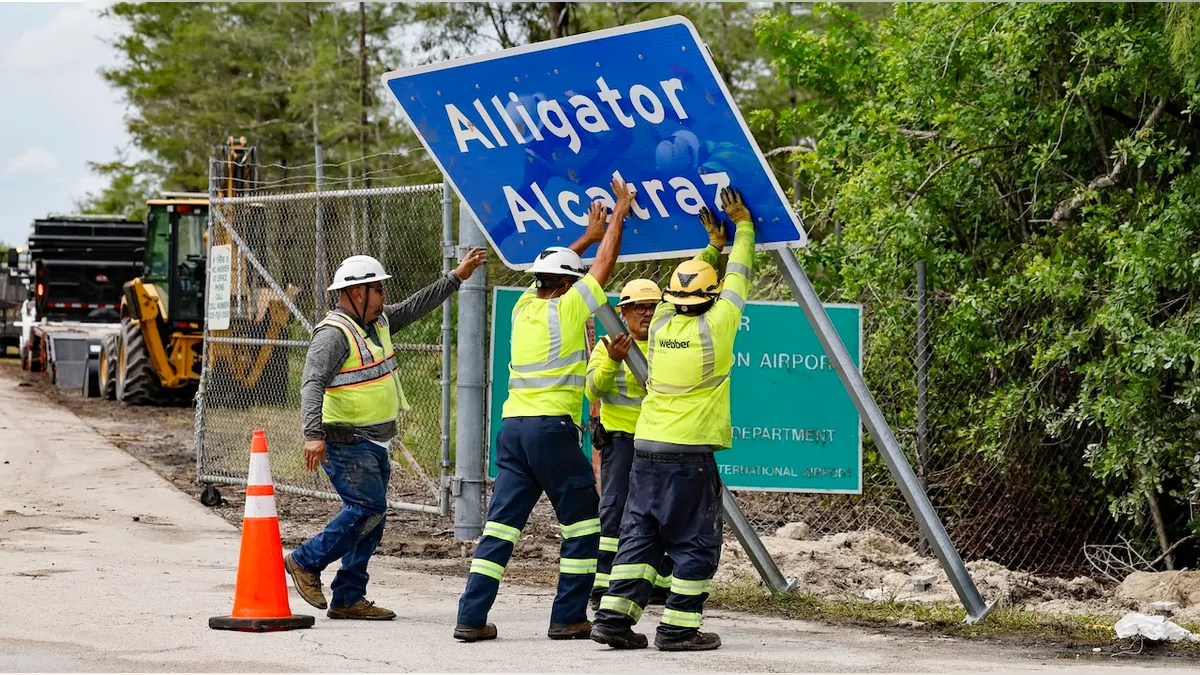 ‘Alligator Alcatraz’ will return to Everglades, says senior Florida official