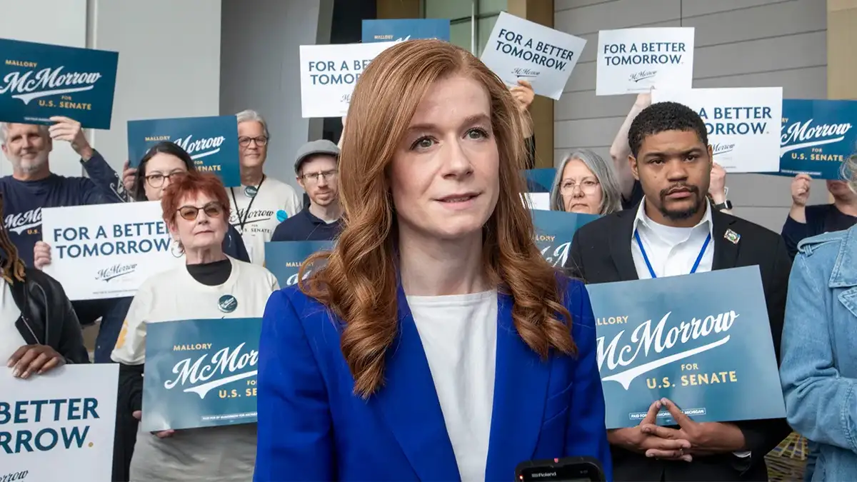 Michigan Senate hopeful Mallory McMorrow went nearly a year without paying bills