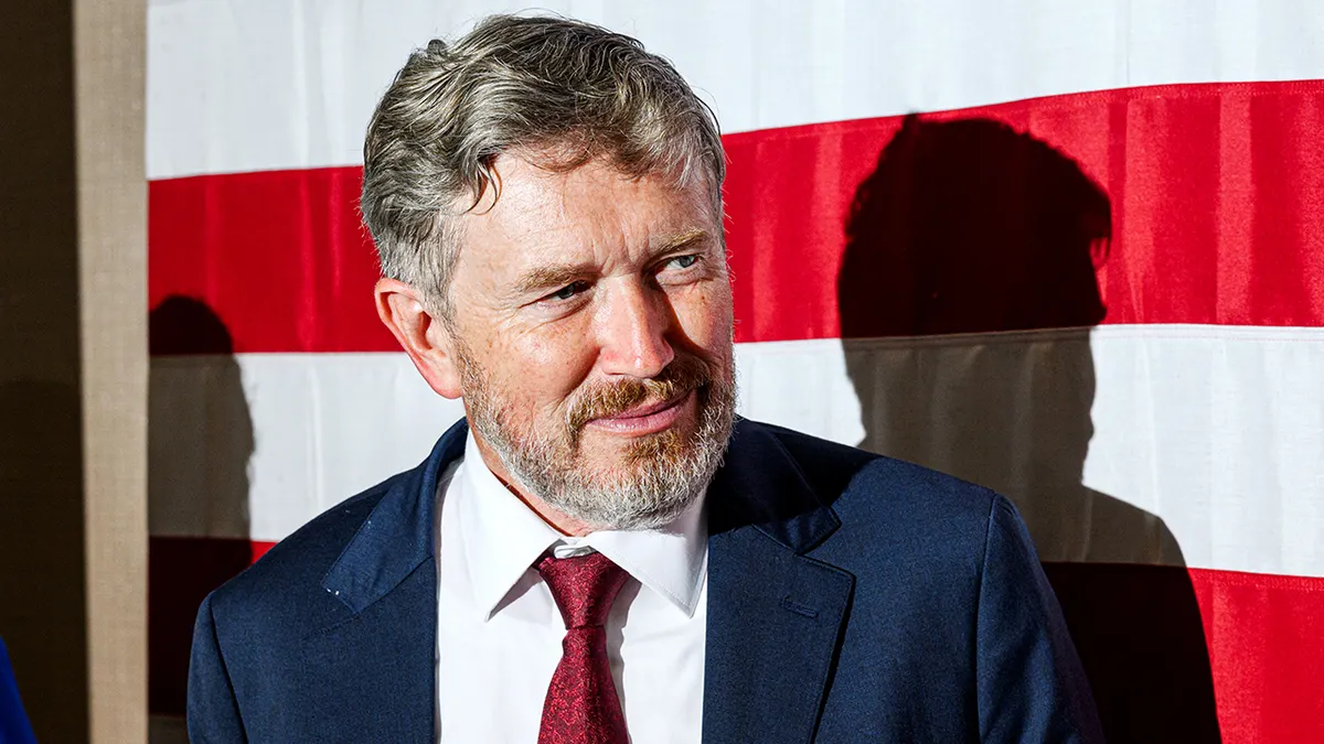 Marjorie Taylor Greene and others react after Thomas Massie’s primary defeat