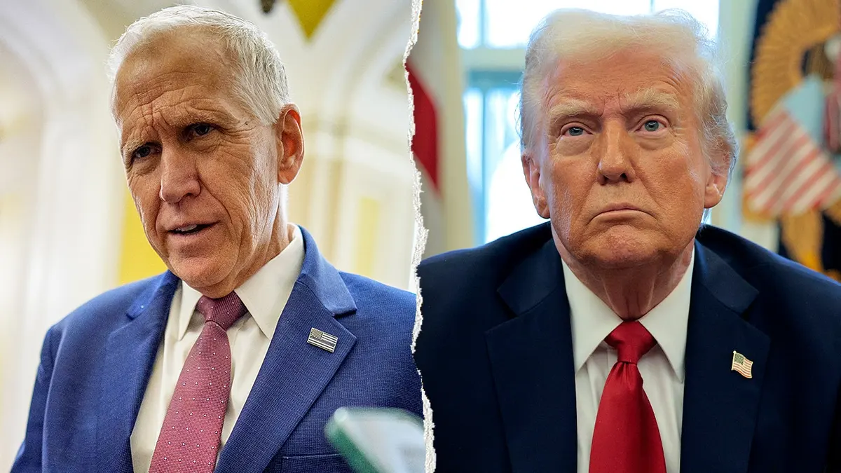 Thom Tillis threatens to sink GOP border bill over Trump ballroom funding