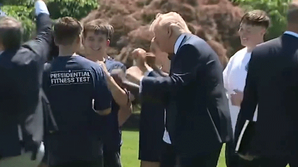 Trump teaches students his signature YMCA dance on White House lawn